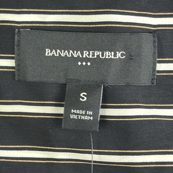 Banana Republic belted button down striped shirt dress size small nwt - Picture 6 of 9